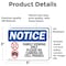 Signmission Family Viewing Only Please No Sign With Symbol, 5 in W x Rectangle, Vinyl Decal OS-2PACK-NS-D-35-L-12480 - alternate 6